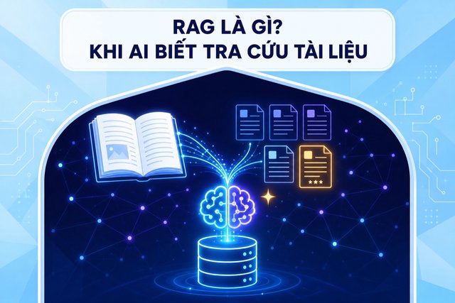 RAG là gì? Retrieval-Augmented Generation — khi AI biết tra cứu tài liệu