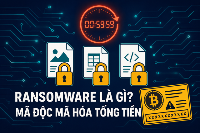 Ransomware là gì? Mã độc mã hóa tống tiền và cách phòng chống